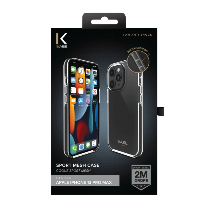 Coque Sport Mesh Pour Apple IPhone 13 Pro Max, Noir De Jais 8 Coque Sport Mesh Pour Apple IPhone 13 Pro Max, Noir De Jais – Image 6