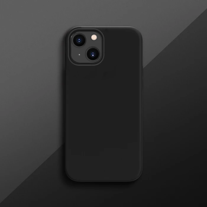 Coque Antichoc En Gel De Silicone Doux Pour Apple IPhone 13 Mini, Noir Satin 7 Coque Antichoc En Gel De Silicone Doux Pour Apple IPhone 13 Mini, Noir Satin – Image 5