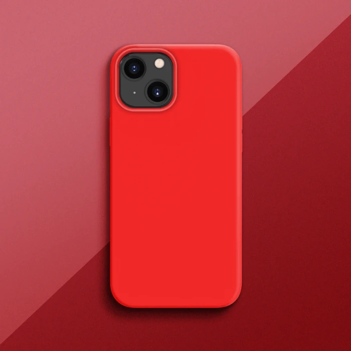 Coque Antichoc En Gel De Silicone Doux Pour Apple IPhone 13 Mini, Rouge Ardent 7 Coque Antichoc En Gel De Silicone Doux Pour Apple IPhone 13 Mini, Rouge Ardent – Image 5