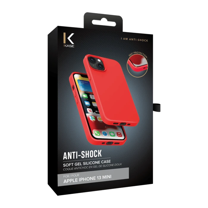 Coque Antichoc En Gel De Silicone Doux Pour Apple IPhone 13 Mini, Rouge Ardent 10 Coque Antichoc En Gel De Silicone Doux Pour Apple IPhone 13 Mini, Rouge Ardent – Image 8