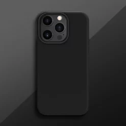 Coque Antichoc En Gel De Silicone Doux Pour Apple IPhone 13 Pro, Noir Satin -TheKase Elegant Boutique 144448 large