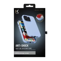 Coque Antichoc En Gel De Silicone Doux Pour Apple IPhone 13 Pro, Bleu Lilas 16 Coque Antichoc En Gel De Silicone Doux Pour Apple IPhone 13 Pro, Bleu Lilas -TheKase Elegant Boutique 144473 large