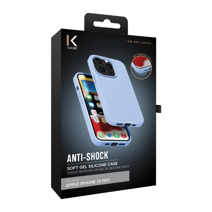 Coque Antichoc En Gel De Silicone Doux Pour Apple IPhone 13 Pro, Bleu Lilas 10 Coque Antichoc En Gel De Silicone Doux Pour Apple IPhone 13 Pro, Bleu Lilas – Image 8