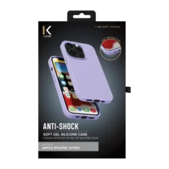 Coque Antichoc En Gel De Silicone Doux Pour Apple IPhone 13 Pro, Violet Lilas -TheKase Elegant Boutique 144483 large