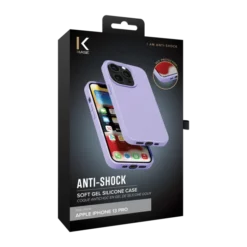 Coque Antichoc En Gel De Silicone Doux Pour Apple IPhone 13 Pro, Violet Lilas -TheKase Elegant Boutique 144486 large