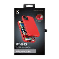 Coque Antichoc En Gel De Silicone Doux Pour Apple IPhone 13 Mini, Rouge Ardent 16 Coque Antichoc En Gel De Silicone Doux Pour Apple IPhone 13 Mini, Rouge Ardent -TheKase Elegant Boutique 144490 large