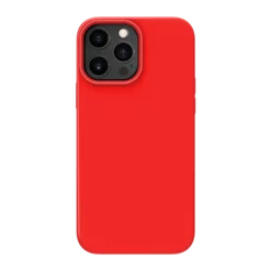 Coque Antichoc En Gel De Silicone Doux Pour Apple IPhone 13 Pro Max, Rouge Ardent