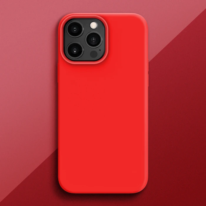 Coque Antichoc En Gel De Silicone Doux Pour Apple IPhone 13 Pro Max, Rouge Ardent 7 Coque Antichoc En Gel De Silicone Doux Pour Apple IPhone 13 Pro Max, Rouge Ardent – Image 5