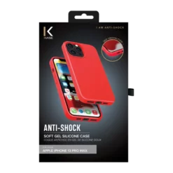 Coque Antichoc En Gel De Silicone Doux Pour Apple IPhone 13 Pro Max, Rouge Ardent 16 Coque Antichoc En Gel De Silicone Doux Pour Apple IPhone 13 Pro Max, Rouge Ardent -TheKase Elegant Boutique 144505 large