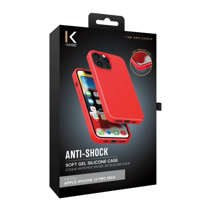 Coque Antichoc En Gel De Silicone Doux Pour Apple IPhone 13 Pro Max, Rouge Ardent 10 Coque Antichoc En Gel De Silicone Doux Pour Apple IPhone 13 Pro Max, Rouge Ardent – Image 8