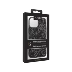 Coque Bling Strass Pour Apple IPhone 13 Mini, Noir Minuit -TheKase Elegant Boutique 144591 large