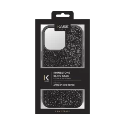 Coque Bling Strass Pour Apple IPhone 13 Pro, Minuit Noir -TheKase Elegant Boutique 144592 large
