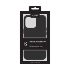 Coque En Gel De Silicone Doux Pour Apple IPhone 13 Pro, Noir Satin -TheKase Elegant Boutique 144599 large