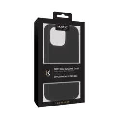 Coque En Gel De Silicone Doux Pour Apple IPhone 13 Pro Max, Noir Satin -TheKase Elegant Boutique 144600 large