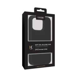 Coque En Gel De Silicone Doux Pour Apple IPhone 13 Pro, Noir Satin -TheKase Elegant Boutique 144601 large