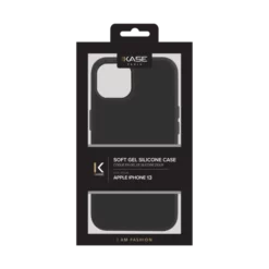 Coque En Gel De Silicone Doux Pour Apple IPhone 13, Noir Satin -TheKase Elegant Boutique 144602 large