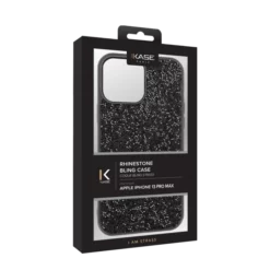 Coque Bling Strass Pour Apple IPhone 13 Pro Max, Minuit Noir 15 Coque Bling Strass Pour Apple IPhone 13 Pro Max, Minuit Noir -TheKase Elegant Boutique 144604 large