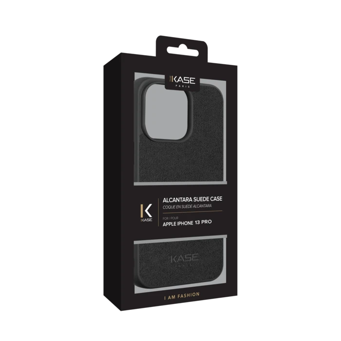 Coque En Suède Alcantara Pour Apple IPhone 13 Pro, Minuit Noir 9 Coque En Suède Alcantara Pour Apple IPhone 13 Pro, Minuit Noir – Image 7