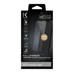 Protection D'écran En Verre Trempé (100% De Surface Couverte) Pour Apple IPhone 13 Mini, Noir 14 Protection D'écran En Verre Trempé (100% De Surface Couverte) Pour Apple IPhone 13 Mini, Noir -TheKase Elegant Boutique 144693 large