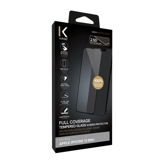 Protection D'écran En Verre Trempé (100% De Surface Couverte) Pour Apple IPhone 13 Mini, Noir 9 Protection D'écran En Verre Trempé (100% De Surface Couverte) Pour Apple IPhone 13 Mini, Noir – Image 7