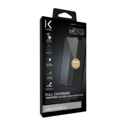 Protection D'écran En Verre Trempé (100% De Surface Couverte) Pour Apple IPhone 13/13 Pro, Noir -TheKase Elegant Boutique 144701 large