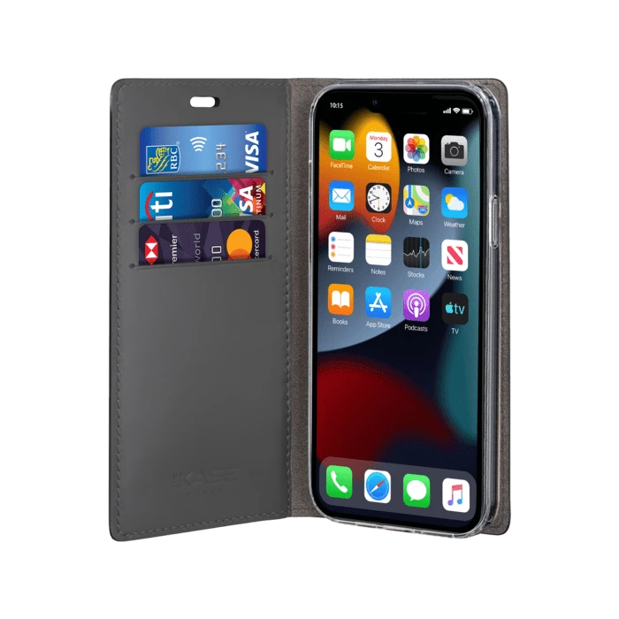 Diarycase 2.0 Coque Clapet En Cuir Véritable Avec Support Aimanté Pour Apple IPhone 13 Mini, Noir Minuit 4 Diarycase 2.0 Coque Clapet En Cuir Véritable Avec Support Aimanté Pour Apple IPhone 13 Mini, Noir Minuit – Image 2