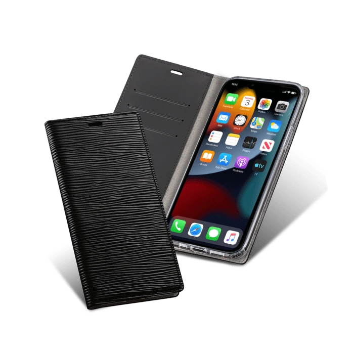 Diarycase 2.0 Coque Clapet En Cuir Véritable Avec Support Aimanté Pour Apple IPhone 13 Mini, Noir Minuit 6 Diarycase 2.0 Coque Clapet En Cuir Véritable Avec Support Aimanté Pour Apple IPhone 13 Mini, Noir Minuit – Image 4