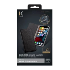 Diarycase 2.0 Coque Clapet En Cuir Véritable Avec Support Aimanté Pour Apple IPhone 13 Mini, Noir Minuit 14 Diarycase 2.0 Coque Clapet En Cuir Véritable Avec Support Aimanté Pour Apple IPhone 13 Mini, Noir Minuit -TheKase Elegant Boutique 144713 large