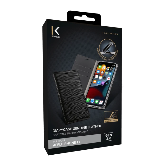 Diarycase 2.0 Coque Clapet En Cuir Véritable Avec Support Aimanté Pour Apple IPhone 13, Noir Minuit 9 Diarycase 2.0 Coque Clapet En Cuir Véritable Avec Support Aimanté Pour Apple IPhone 13, Noir Minuit – Image 7