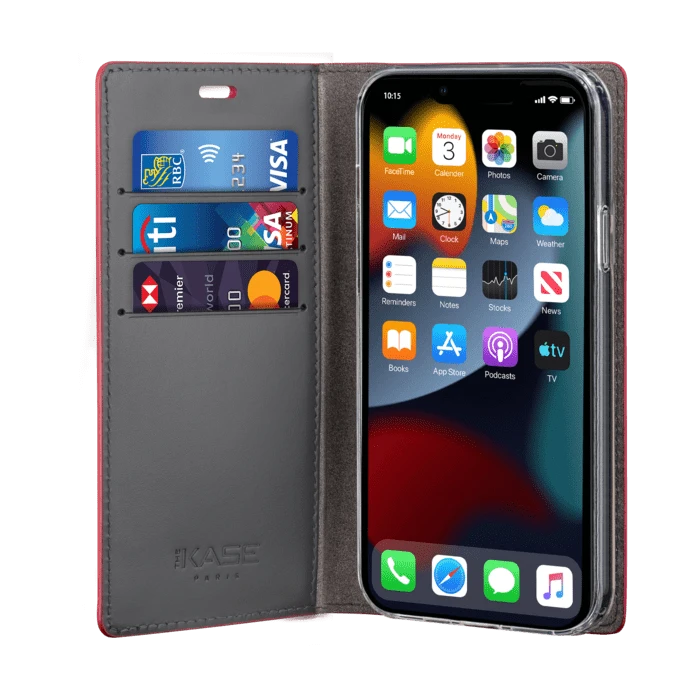 Diarycase 2.0 Coque Clapet En Cuir Véritable Avec Support Aimanté Pour Apple IPhone 13, Rouge Bordeaux 4 Diarycase 2.0 Coque Clapet En Cuir Véritable Avec Support Aimanté Pour Apple IPhone 13, Rouge Bordeaux – Image 2