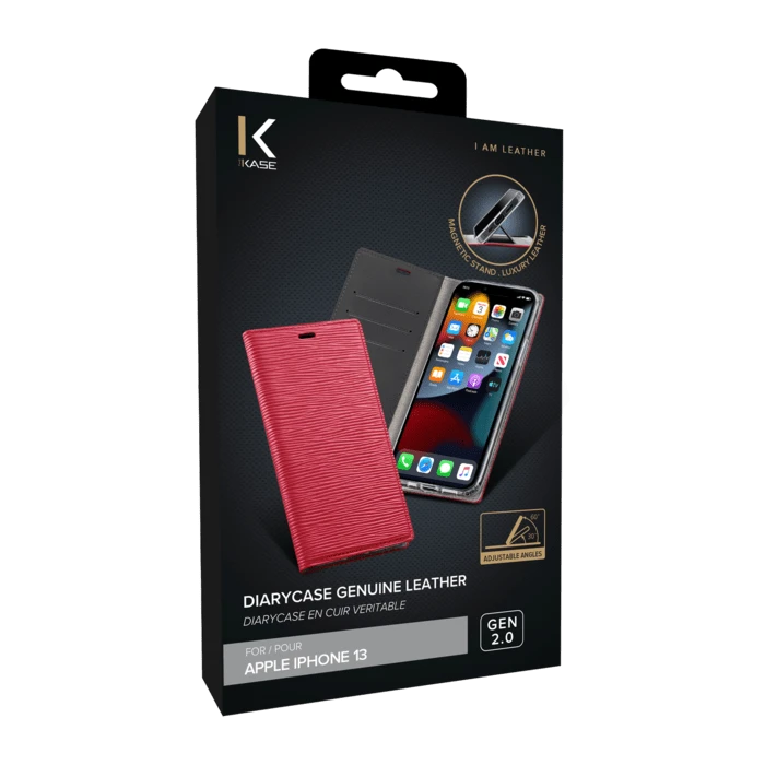 Diarycase 2.0 Coque Clapet En Cuir Véritable Avec Support Aimanté Pour Apple IPhone 13, Rouge Bordeaux 9 Diarycase 2.0 Coque Clapet En Cuir Véritable Avec Support Aimanté Pour Apple IPhone 13, Rouge Bordeaux – Image 7