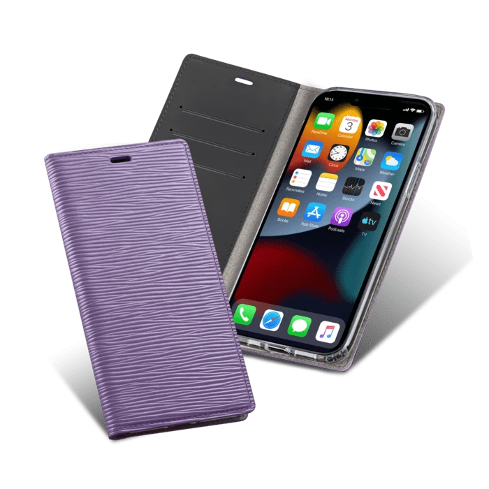 Diarycase 2.0 Coque Clapet En Cuir Véritable Avec Support Aimanté Pour Apple IPhone 13 Pro, Violet Lilas 6 Diarycase 2.0 Coque Clapet En Cuir Véritable Avec Support Aimanté Pour Apple IPhone 13 Pro, Violet Lilas – Image 4
