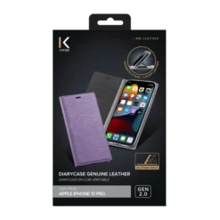 Diarycase 2.0 Coque Clapet En Cuir Véritable Avec Support Aimanté Pour Apple IPhone 13 Pro, Violet Lilas 14 Diarycase 2.0 Coque Clapet En Cuir Véritable Avec Support Aimanté Pour Apple IPhone 13 Pro, Violet Lilas -TheKase Elegant Boutique 144739 large