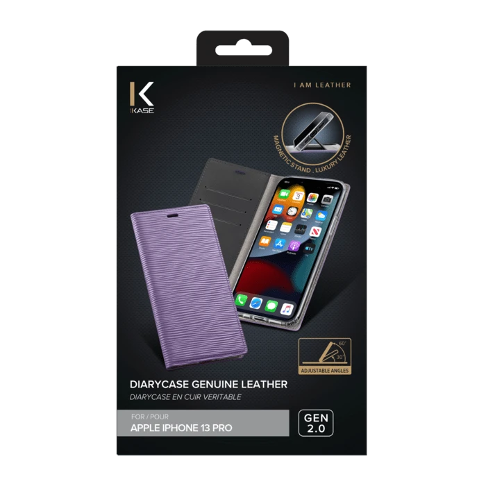 Diarycase 2.0 Coque Clapet En Cuir Véritable Avec Support Aimanté Pour Apple IPhone 13 Pro, Violet Lilas 8 Diarycase 2.0 Coque Clapet En Cuir Véritable Avec Support Aimanté Pour Apple IPhone 13 Pro, Violet Lilas – Image 6