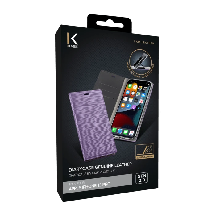 Diarycase 2.0 Coque Clapet En Cuir Véritable Avec Support Aimanté Pour Apple IPhone 13 Pro, Violet Lilas 9 Diarycase 2.0 Coque Clapet En Cuir Véritable Avec Support Aimanté Pour Apple IPhone 13 Pro, Violet Lilas – Image 7