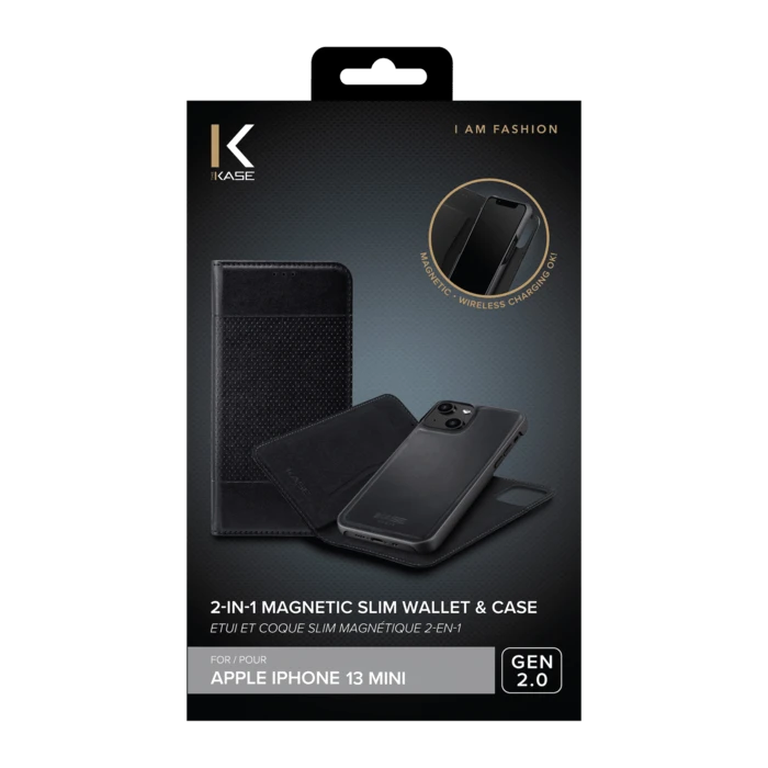 Étui Et Coque Slim Magnétique 2-en-1 GEN 2.0 Pour Apple IPhone 13 Mini, Noir 9 Étui Et Coque Slim Magnétique 2-en-1 GEN 2.0 Pour Apple IPhone 13 Mini, Noir – Image 7