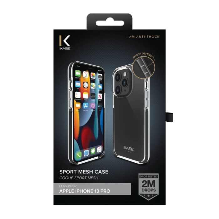 Coque Sport Mesh Pour Apple IPhone 13 Pro, Noir De Jais 8 Coque Sport Mesh Pour Apple IPhone 13 Pro, Noir De Jais – Image 6