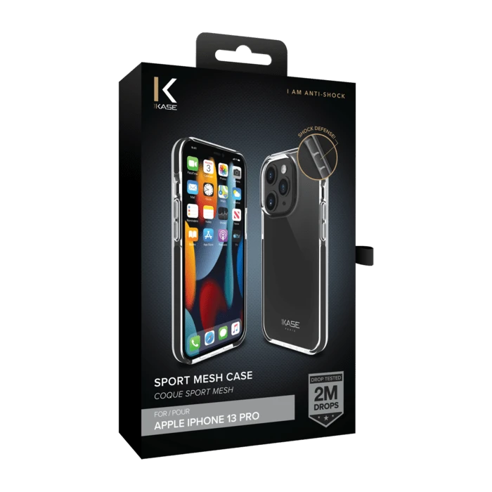 Coque Sport Mesh Pour Apple IPhone 13 Pro, Noir De Jais 9 Coque Sport Mesh Pour Apple IPhone 13 Pro, Noir De Jais – Image 7