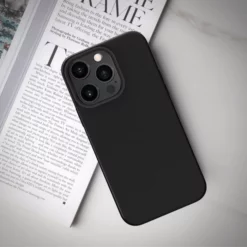 Coque Antichoc En Gel De Silicone Doux Pour Apple IPhone 13 Pro Max, Noir Satin -TheKase Elegant Boutique 148182 large