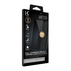 Protection D'écran Privée En Verre Trempé (100% De Surface Couverte) Pour Apple IPhone 13 Pro Max, Noir -TheKase Elegant Boutique 150464 large