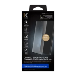 Protection D'écran En Verre Trempé Bord à Bord Incurvé Pour Samsung Galaxy S22 Ultra 5G, Noir -TheKase Elegant Boutique 152832 large