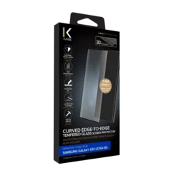 Protection D'écran En Verre Trempé Bord à Bord Incurvé Pour Samsung Galaxy S22 Ultra 5G, Noir -TheKase Elegant Boutique 152833 large