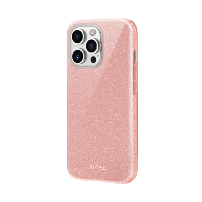 Coque Slim pailletée étincelante Pour Apple IPhone 13 Pro, Or Rose 4 Coque Slim pailletée étincelante Pour Apple IPhone 13 Pro, Or Rose – Image 2
