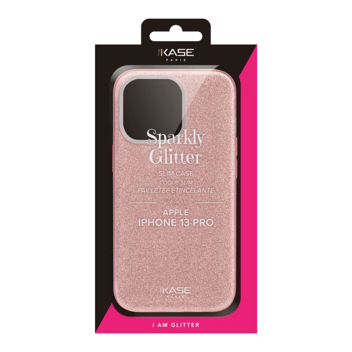 Coque Slim pailletée étincelante Pour Apple IPhone 13 Pro, Or Rose 8 Coque Slim pailletée étincelante Pour Apple IPhone 13 Pro, Or Rose – Image 6