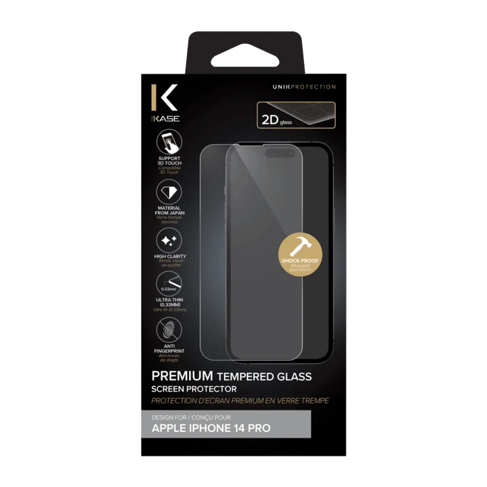 Protecteur D'écran En Verre Trempé De Qualité Supérieure Pour Apple IPhone 14 Pro, Transparent 8 Protecteur D'écran En Verre Trempé De Qualité Supérieure Pour Apple IPhone 14 Pro, Transparent – Image 6