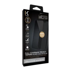 Protection D'écran Privée En Verre Trempé (100% De Surface Couverte) Pour Apple IPhone 13/ 13 Pro/ 14, Noir -TheKase Elegant Boutique 162134 large
