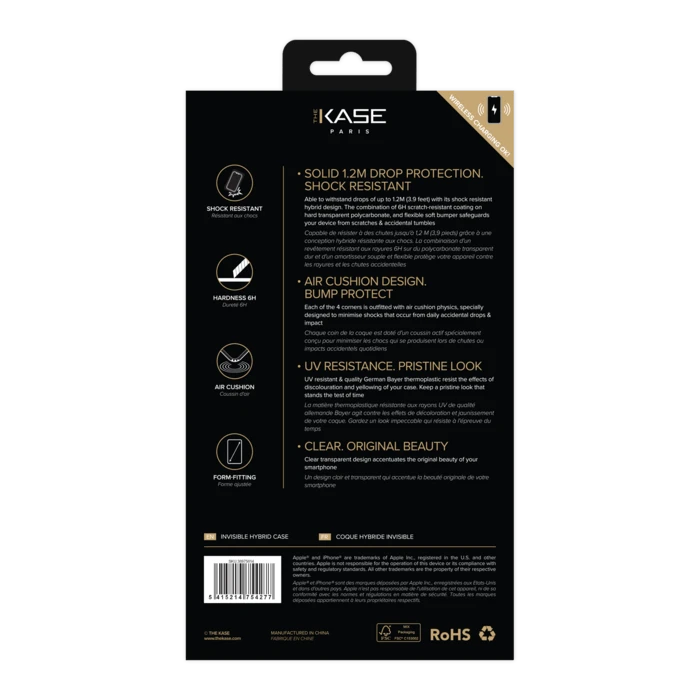 Coque Hybride Invisible Pour Apple IPhone 13, Transparente 10 Coque Hybride Invisible Pour Apple IPhone 13, Transparente – Image 8