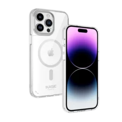 Coque Antibactérienne Antichoc Magnétique Invisible Pour Apple IPhone 14 Pro, Transparente