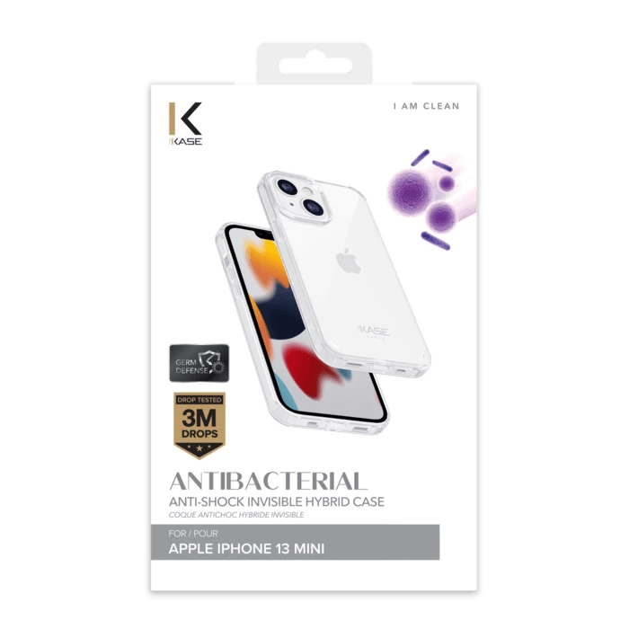 Coque Antibactérienne Antichoc Hybride Invisible Pour Apple IPhone 13 Mini, Transparente 9 Coque Antibactérienne Antichoc Hybride Invisible Pour Apple IPhone 13 Mini, Transparente – Image 7