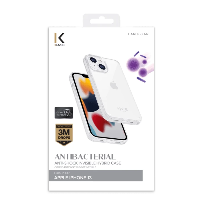 Coque Antibactérienne Antichoc Hybride Invisible Pour Apple IPhone 13, Transparente 9 Coque Antibactérienne Antichoc Hybride Invisible Pour Apple IPhone 13, Transparente – Image 7